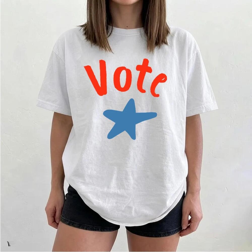 Vote Star T-Shirt Patriotic Voting Tee Election Design